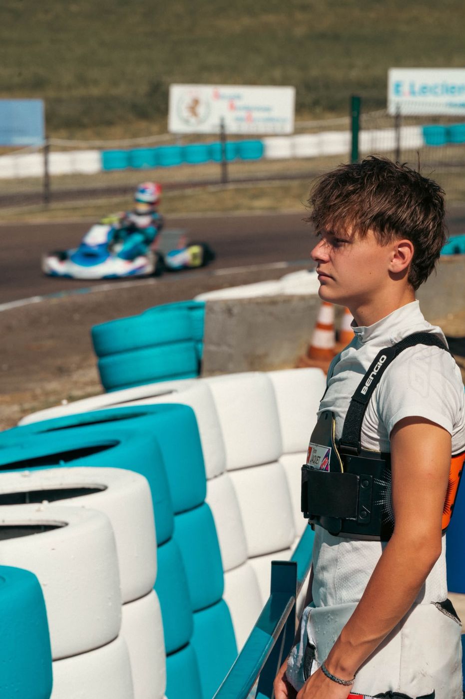 Tyron Jaquet au bord de la piste